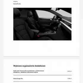 Arteon R-Line 2.0 tsi 2 lata gwarancji,ceramika, 2kpl. Opon