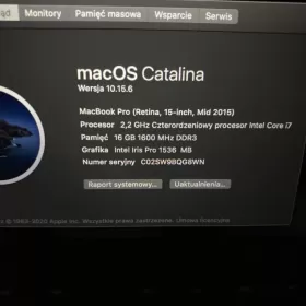 Macbook pro 15 - i7 - 512SSD - 16 Ram (MID 2015)