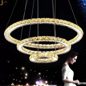 Żyrandol kryształowy led ring 60/40/20 47% rabat