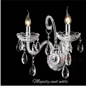 Kinkiet Kryształowy Luxury Nowoczesny Lampa Led