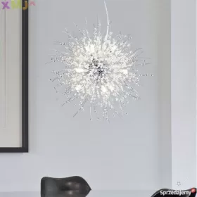 Żyrandol kryształowy nowoczesny luxury 47% rabat