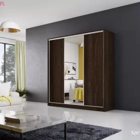 Szafa przesuwna MEBLO 1 200 WENGE lustro DARMOWA DOSTAWA
