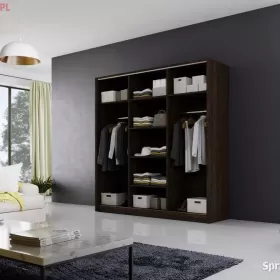 Szafa przesuwna MEBLO 1 200 WENGE lustro DARMOWA DOSTAWA