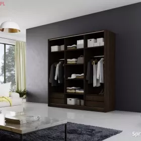 Szafa przesuwna MEBLO 1 200 WENGE lustro DARMOWA DOSTAWA