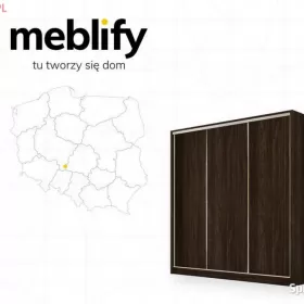 Szafa przesuwna MEBLO 200 WENGE nowa DARMOWA DOSTAWA