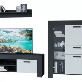 Zestaw Lona system Milano witryna półka szafka RTV